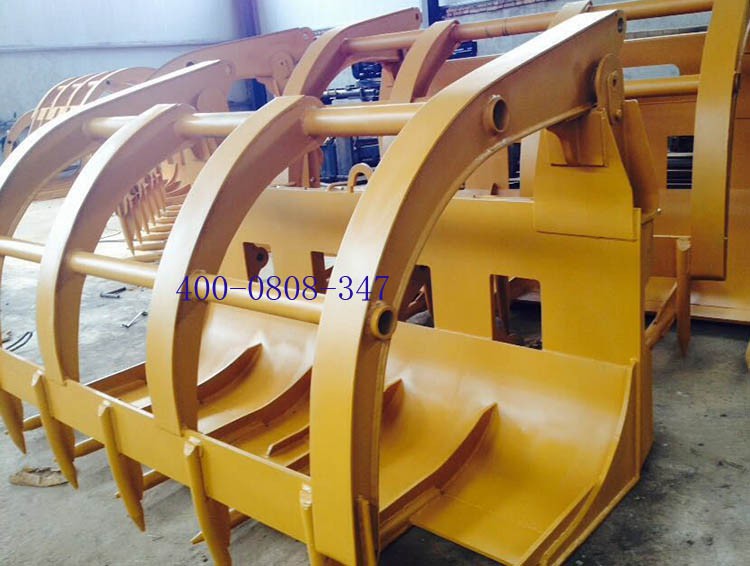 装载机机具改装专家 抓木机 抓草机 抓树根机 抓棉机 全套优惠价4